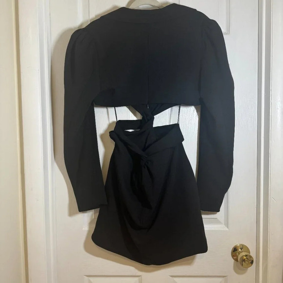 PatBO Cutout Blazer Mini Dress in Black - Picture 9 of 16
